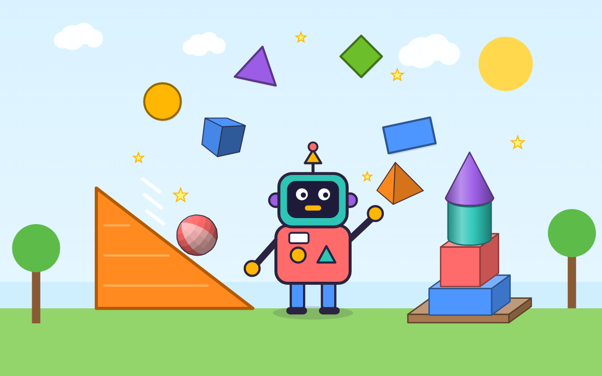 2D and 3D Shapes: Explore Shape Island with Bo the Robot