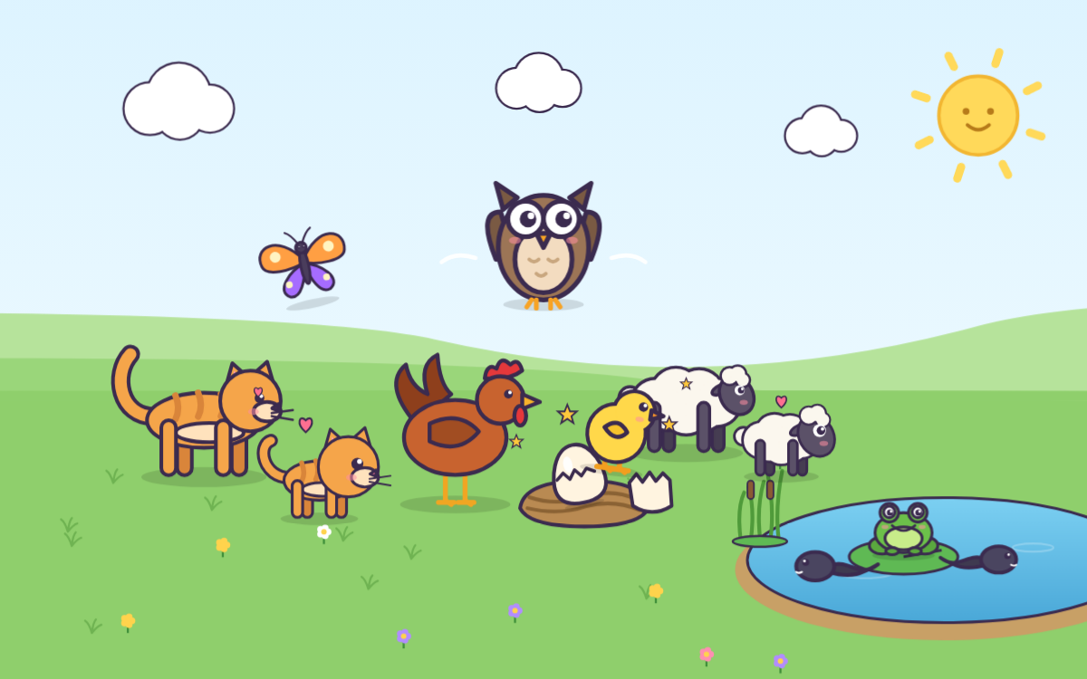Animals and Their Babies: Grow Up with Hoot the Owl