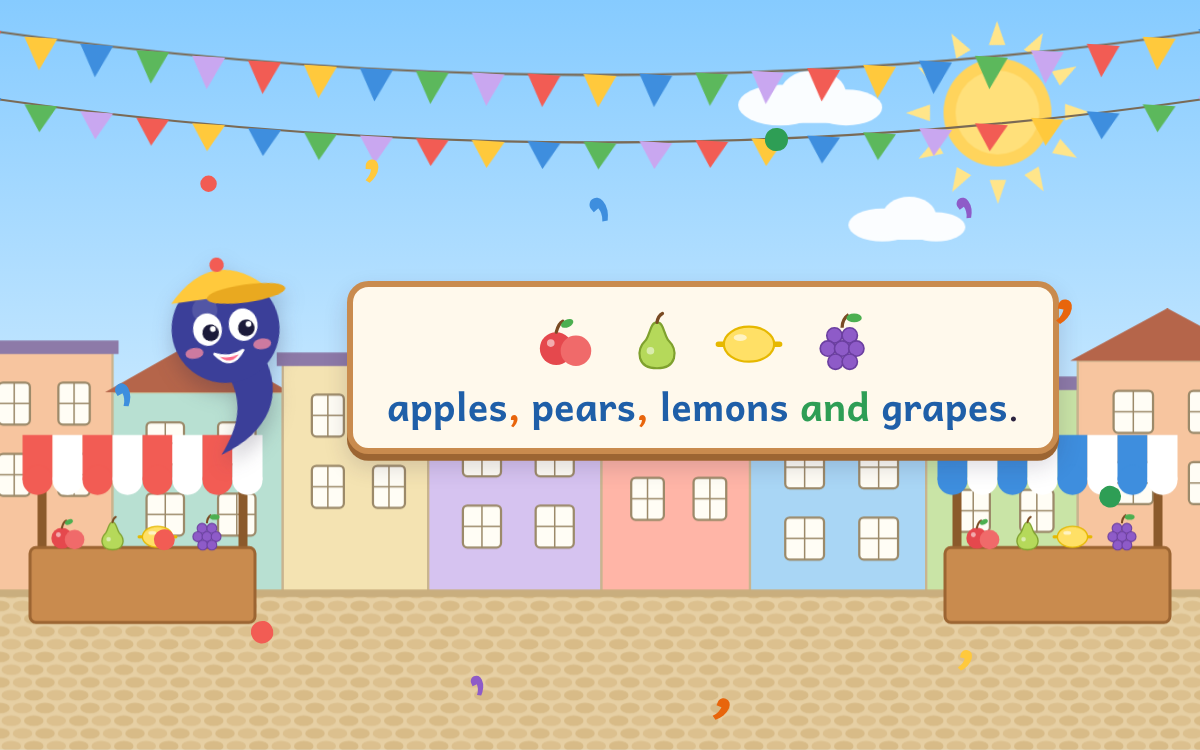 Commas in a List: A Market Adventure with Kit the Comma