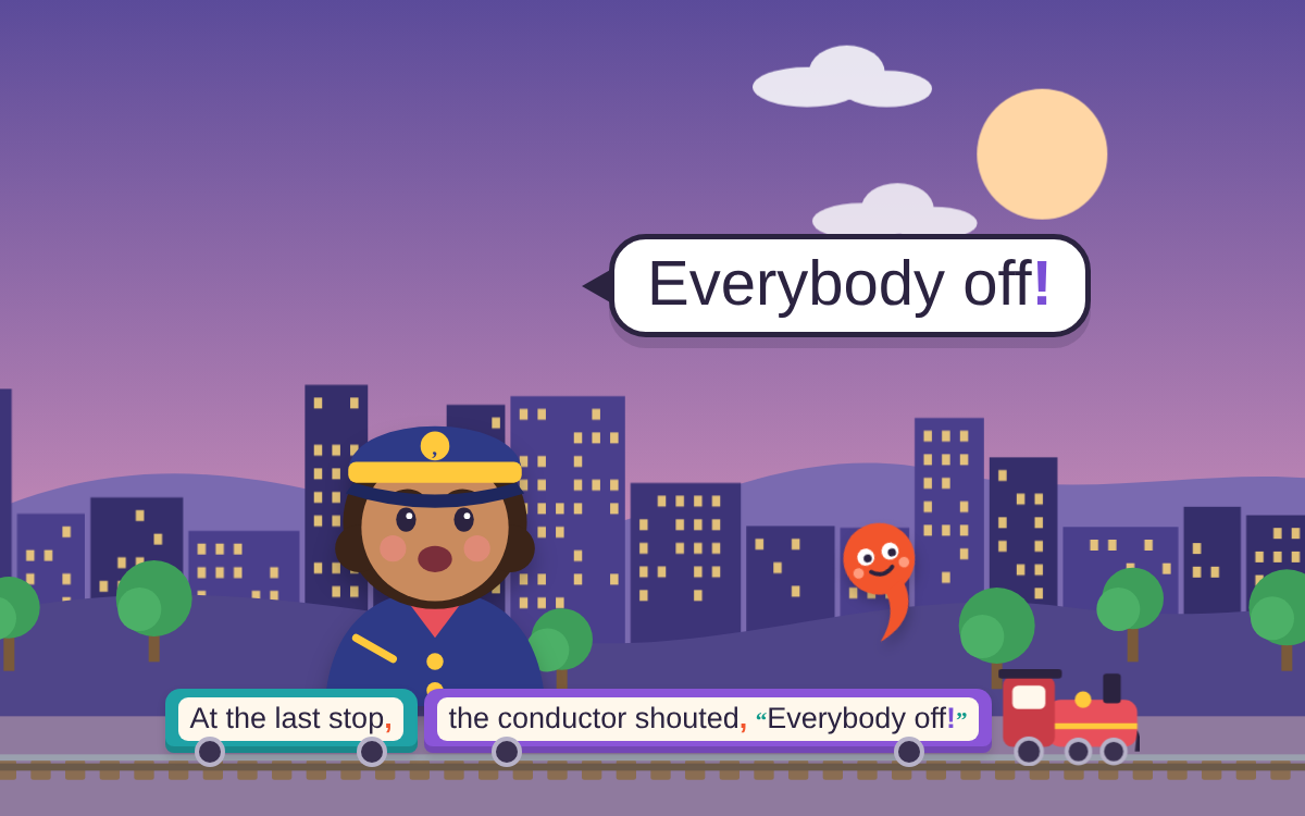 Commas and Speech Punctuation: All Aboard the Comma Express