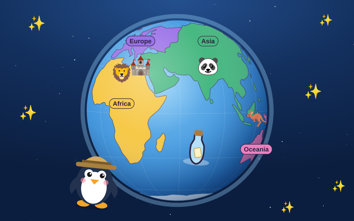 Continents and Oceans: A World Explorer Adventure