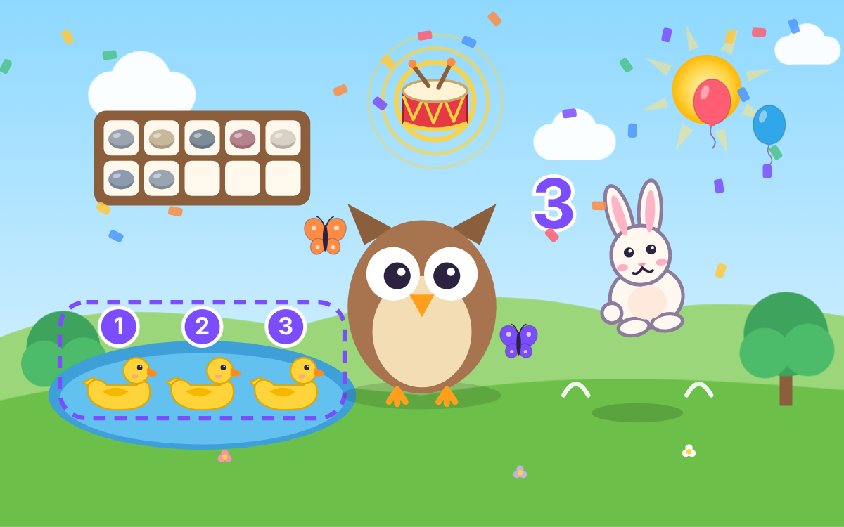 Counting Objects, Actions and Sounds: Count with Ollie