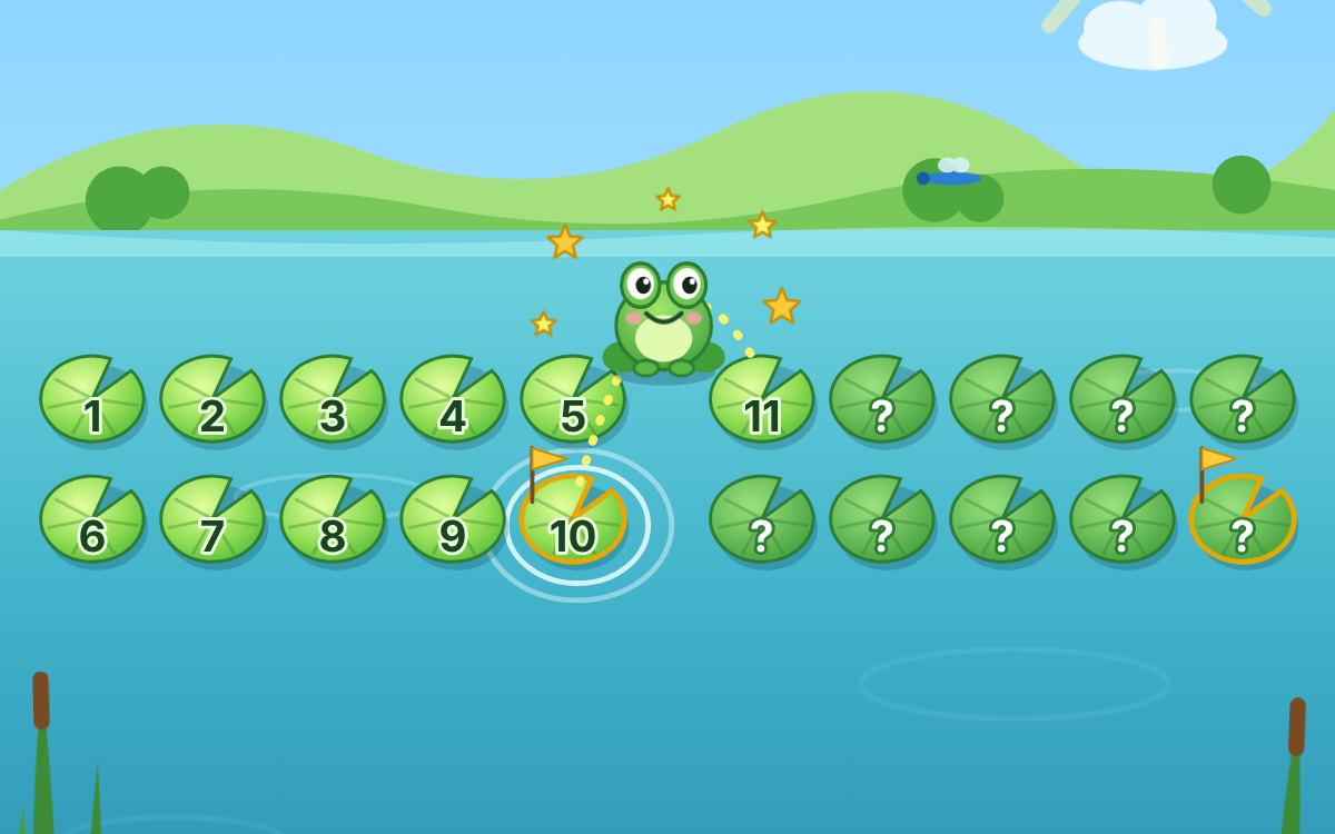 Counting to 20 and Beyond: Hop the Lily Pond with Pip