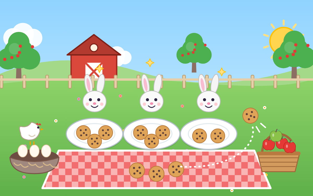 Grouping and Sharing: Equal Groups on Fair Share Farm