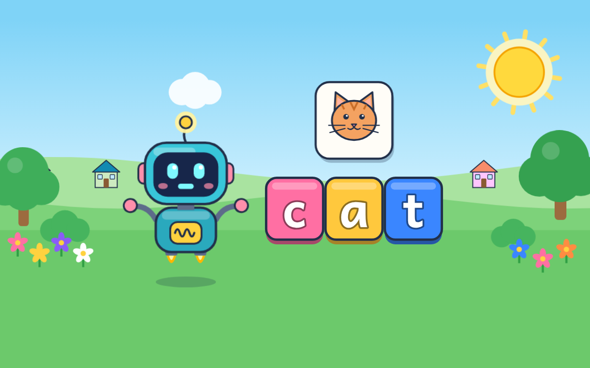 Letter Sounds and Blending: Read Words with Bip the Robot