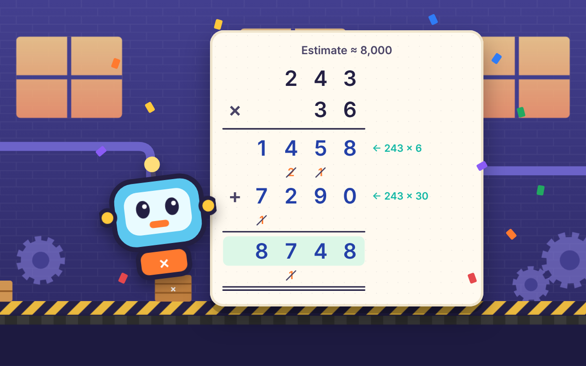 Long Multiplication: Fix the Number Factory with Bolt