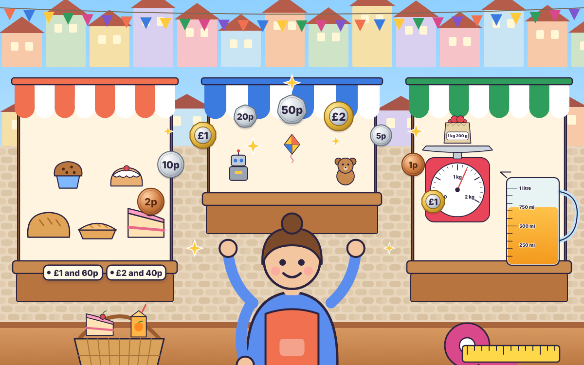Money and Measures Word Problems: A Market Day Adventure