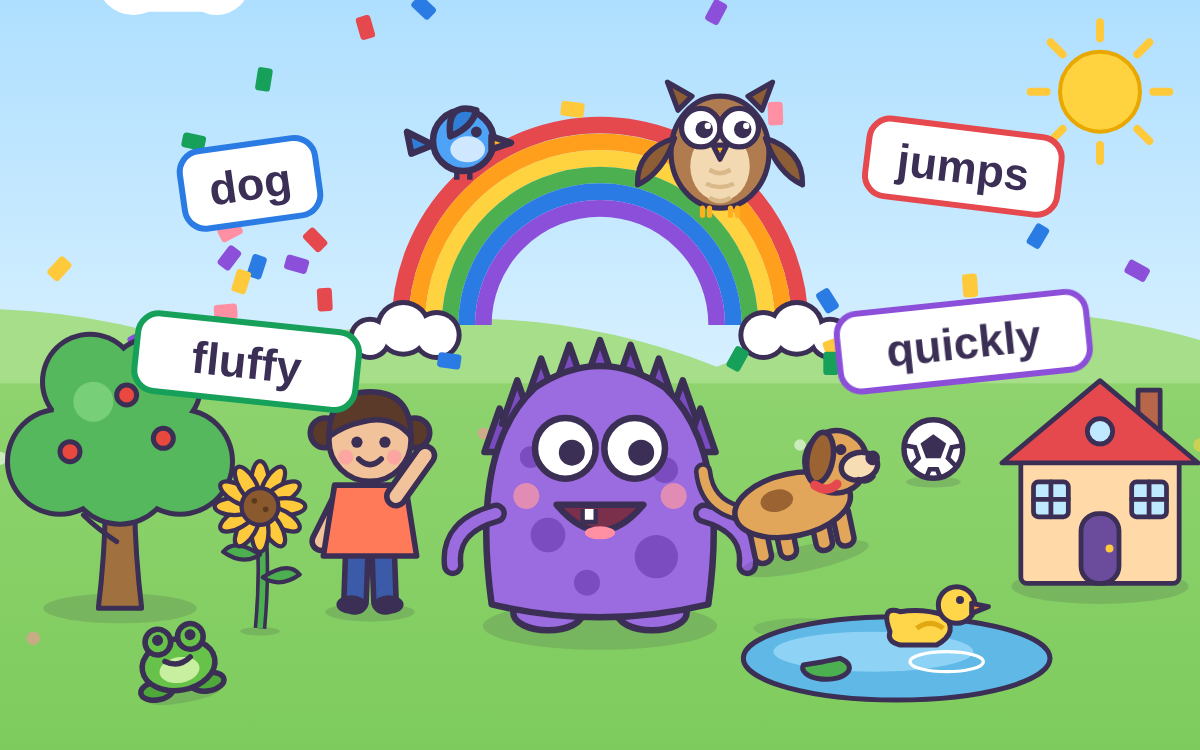 Nouns, Verbs, Adjectives and Adverbs: Jobs in Word Park
