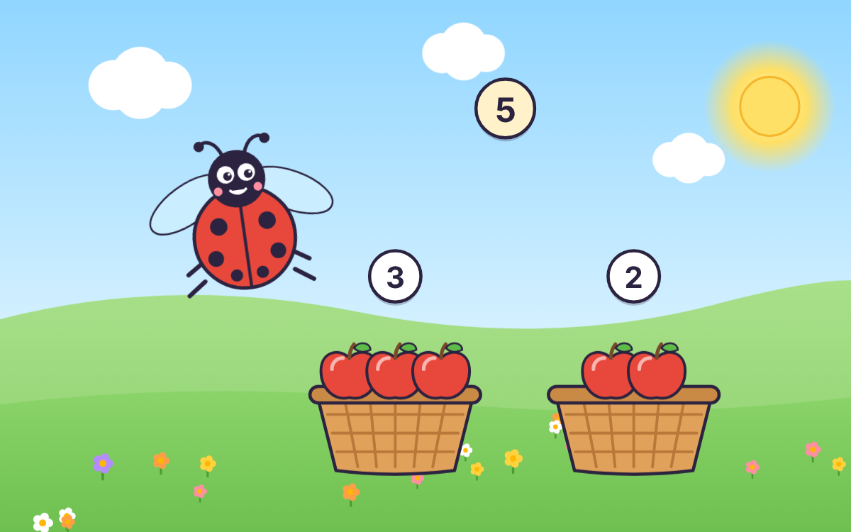 Number Bonds to 10: Split and Build with Dotty the Ladybird