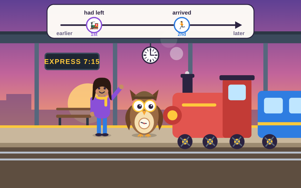 Perfect Tense: Solve Time Cases with Tock the Owl