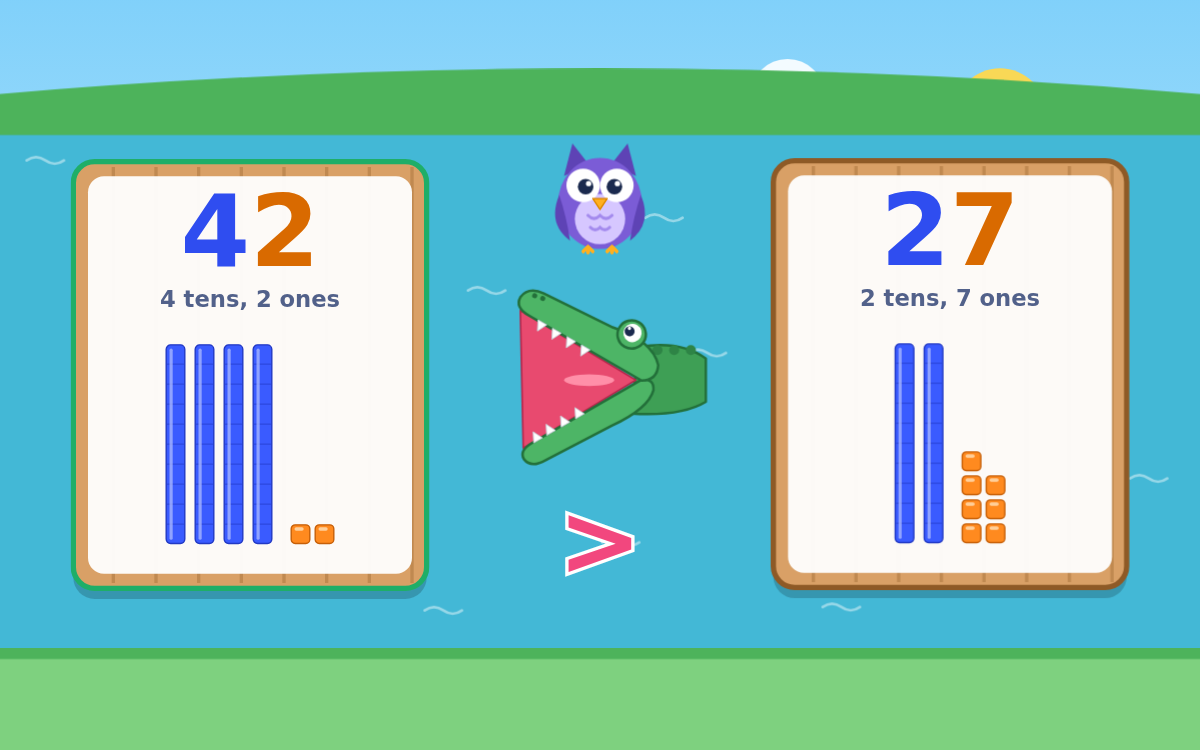 Place Value: Tens and Ones Adventure with Ollie the Owl