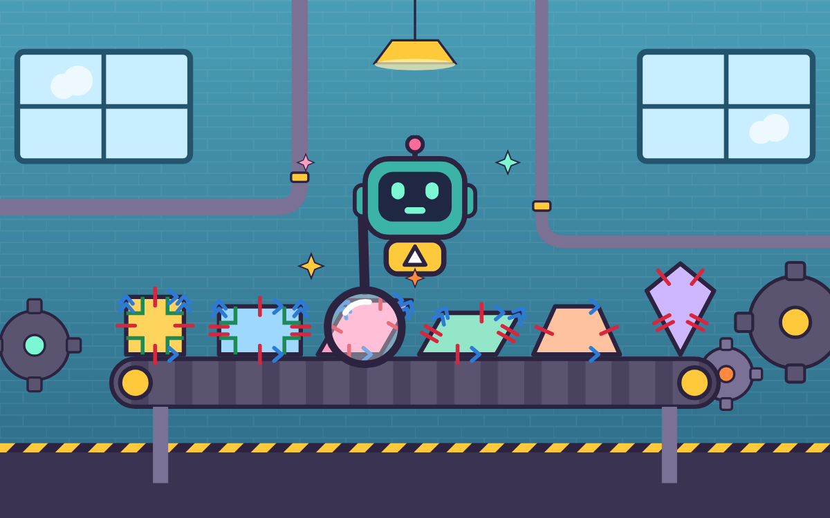 Properties of Shapes: A Shape Factory Inspection Game