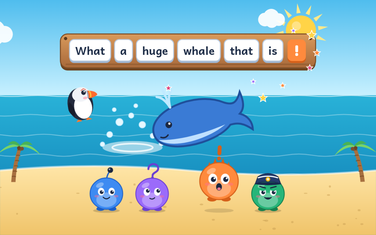 Types of Sentences: Build and Join Them on Sentence Island