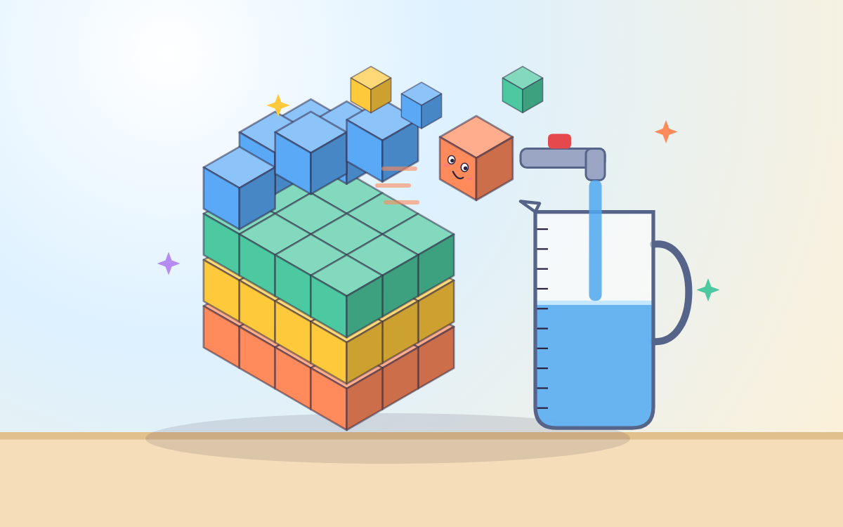 Volume and Capacity: Build, Count and Pour with Cubo