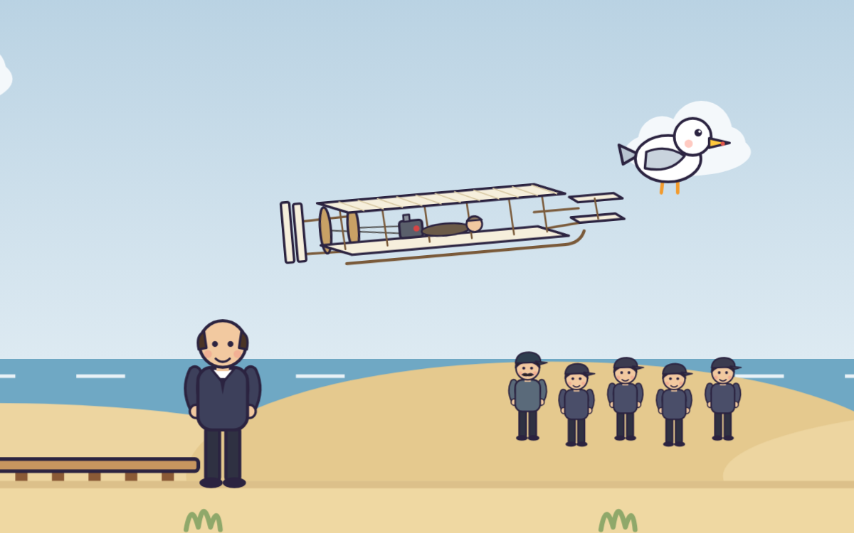 Wright Brothers First Flight: Fly Back to 1903 with Pip